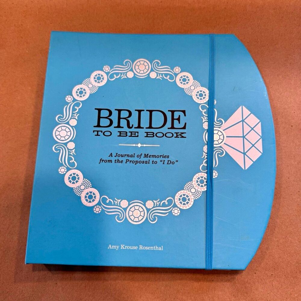 Amy Krouse Rosenthal Bride-to-Be Wedding Journal Spiral Bound Blue/White